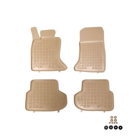 Гумени стелки за BMW 5 Серия F10 / F11 (2013-2017) - тип леген - бежови