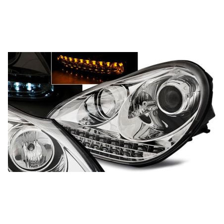 Кристални фарове за PORSCHE CAYENNE (2003-2007) - хром