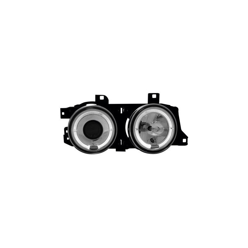 Кристални фарове  Angel Eyes BMW E32 / E34  (89-95) - хром