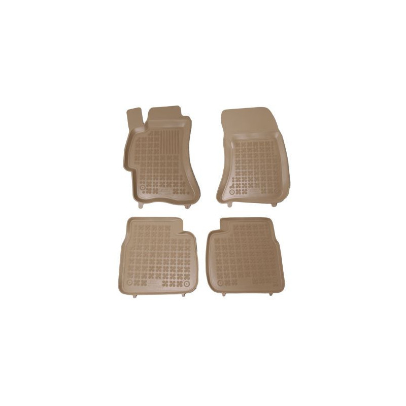 Гумени стелки за SUBARU Impreza (2007-2011) / Forester (2008-2013) / Legacy (2004-2009) - тип леген бежови