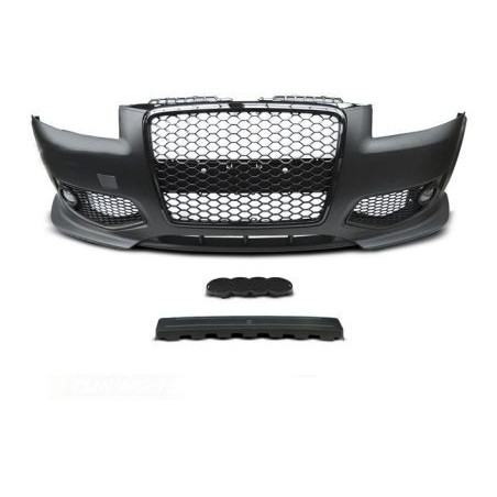 Предна броня за Audi A3 8P (2005-2008) - RS Дизайн с черна решетка