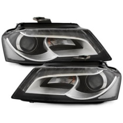 Кристални фарове за Audi A3 (2008-2012)  - черни