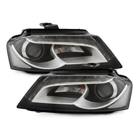 Кристални фарове за Audi A3 (2008-2012)  - черни