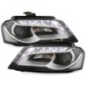 Кристални фарове за Audi A3 (2008-2012) - черни