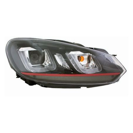 Тунинг фарове за VW GOLF 6 - GOLF 7 Design с червена лайсна