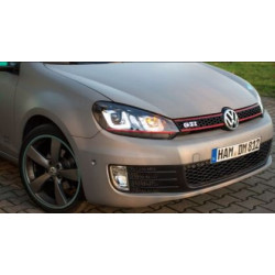 Тунинг фарове за VW GOLF 6 - GOLF 7 Design с червена лайсна
