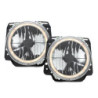 Кристални фарове с Angel Eyes и кръст GOLF II  (83-93) -  хром