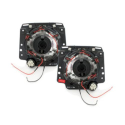 Кристални фарове с Angel Eyes и кръст GOLF II (83-93) - хром