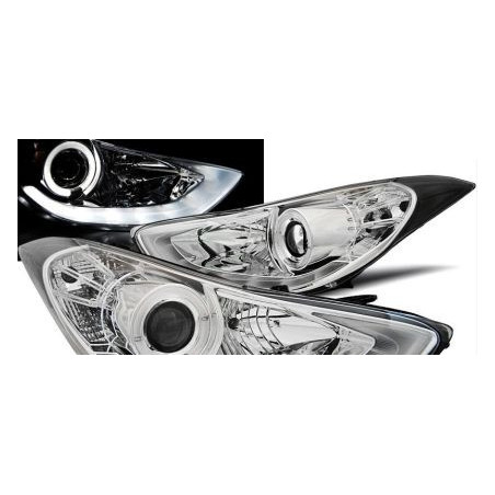 Тунинг фарове  HYUNDAI ELANTRA (2011+) - хром
