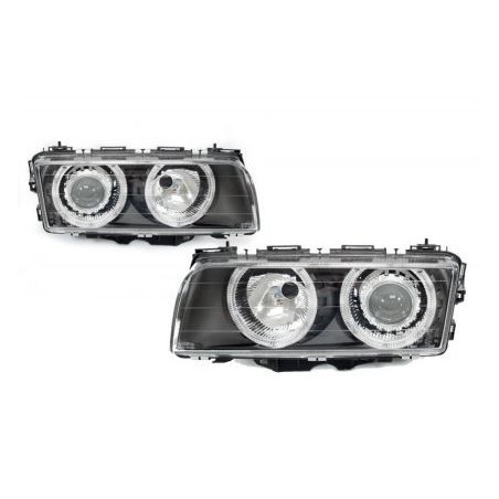 Тунинг фарове  Angel Eyes BMW E38 (1994-1998) - черни