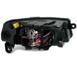 Кристални фарове за Audi A6 с дневни светлини (2004-2007) - хром