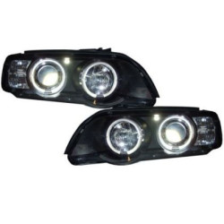 Кристални фарове  Angel Eyes BMW X5  (99-03) - черни
