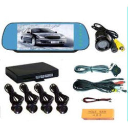 Парктроник с цветен дисплей 7" в огледало с USB, Bluethooth и камера