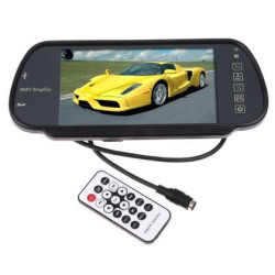 Парктроник с цветен дисплей 7" в огледало с USB, Bluethooth и камера