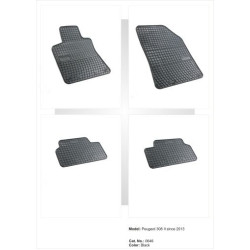 Гумени стелки за PEUGEOT 308 (2013-2021)