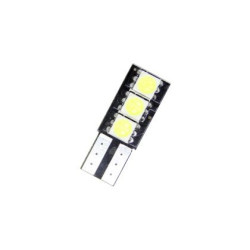 Лед крушки тип T10 с 3 SMD диода от една страна - Canbus