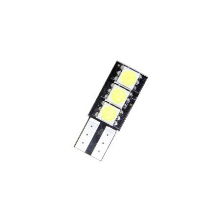 Лед крушки тип T10 с 3 SMD диода от една страна - Canbus
